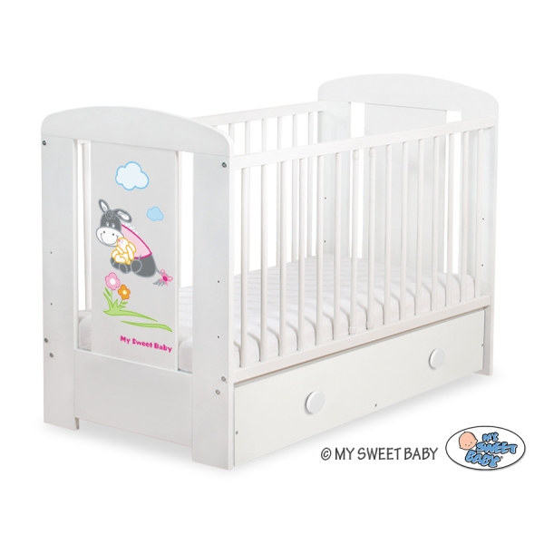 Lettino per Neonato 120x60cm con Cassetto Maxi Luca