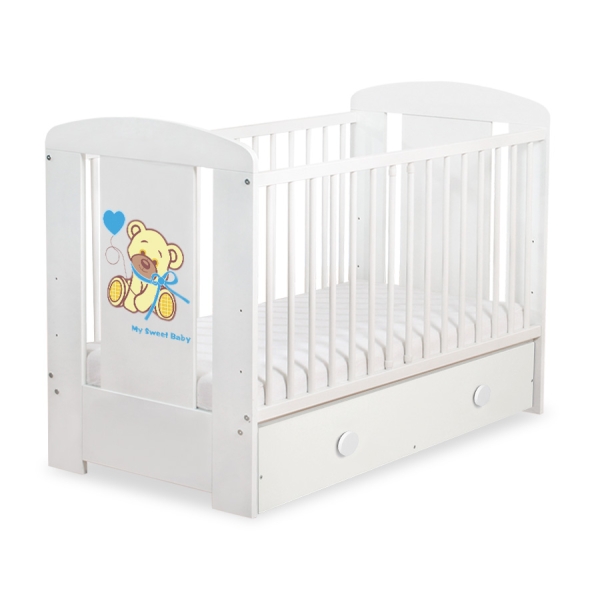 Lettino per Neonato 120x60cm con Cassetto Maxi Nastro
