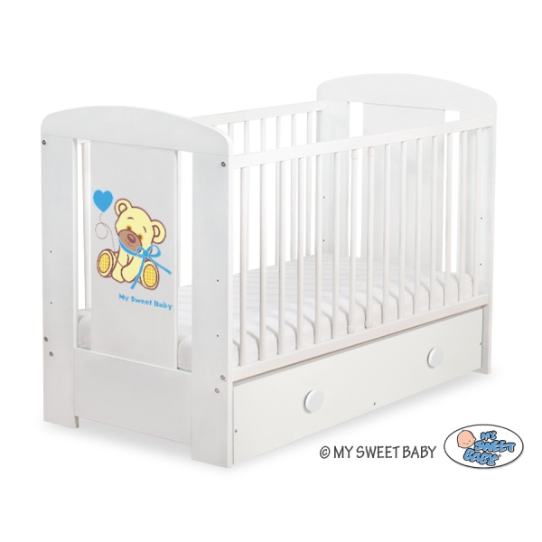 Lettino per Neonato 120x60cm con Cassetto Maxi Nastro