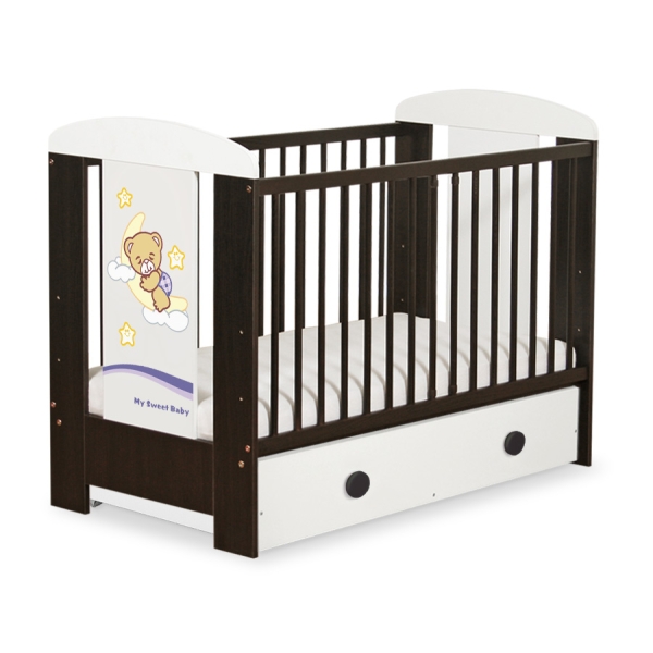 Lettino per Neonato 120x60cm con Cassetto Maxi Notte