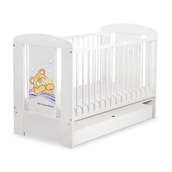 Lettino per Neonato 120x60cm con Cassetto Standard Barnaba