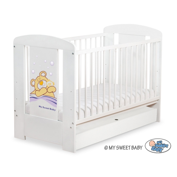 Lettino per Neonato 120x60cm con Cassetto Standard Barnaba