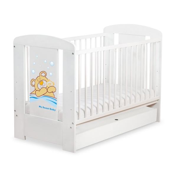 Lettino per Neonato 120x60cm con Cassetto Standard Barnaba
