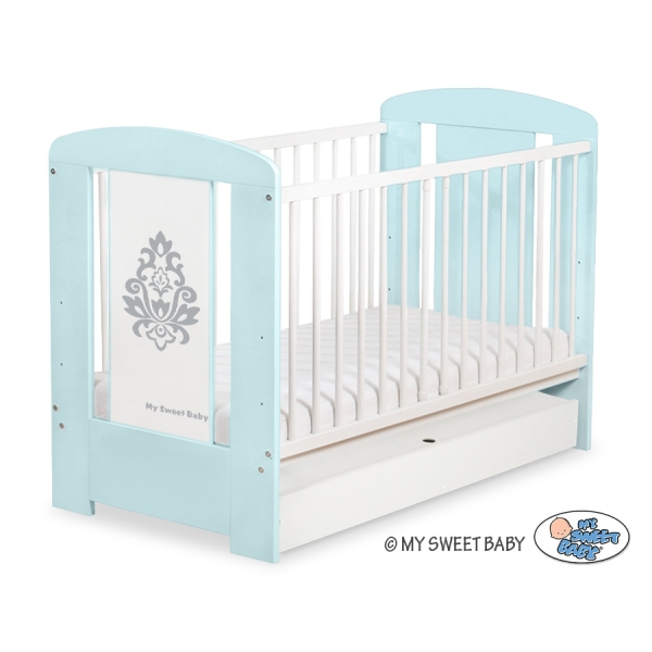 Lettino per Neonato 120x60cm con Cassetto Standard Glamour