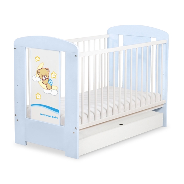 Lettino per Neonato 120x60cm con Cassetto Standard Notte