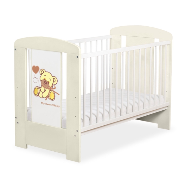 Lettino per Neonato 120x60cm Creme Nastro