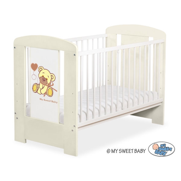 Lettino per Neonato 120x60cm Creme Nastro