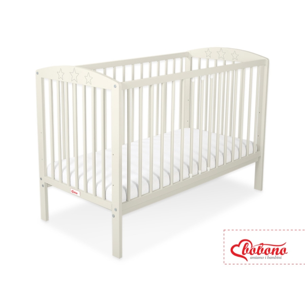 Lettino per Neonato 120x60cm Creme Stelle