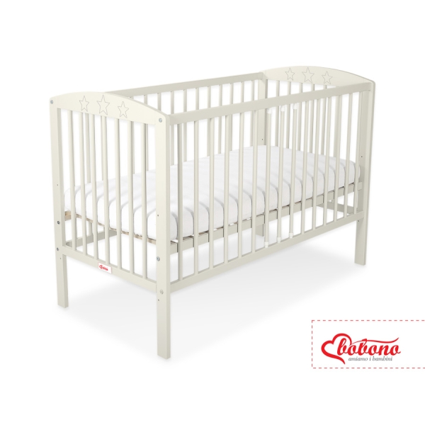 Lettino per Neonato 120x60cm Creme Stelle