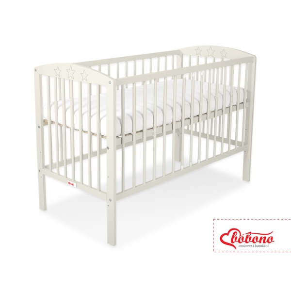 Lettino per Neonato 120x60cm Creme Stelle