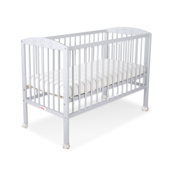 Lettino per Neonato 120x60cm Grigio Stelle