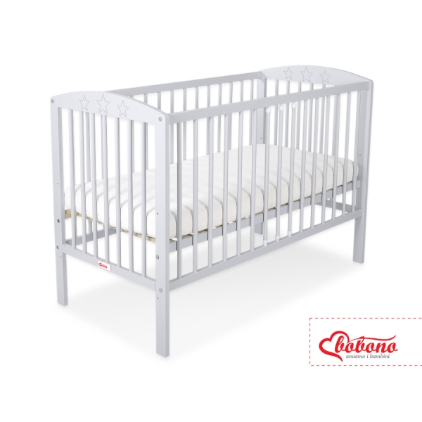 Lettino per Neonato 120x60cm Grigio Stelle