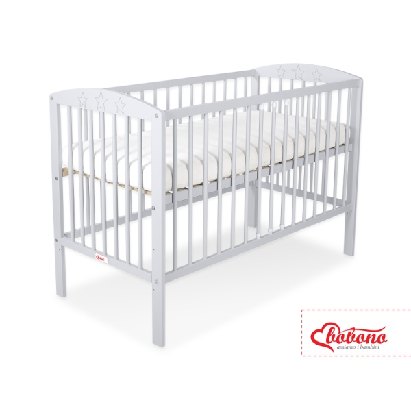 Lettino per Neonato 120x60cm Grigio Stelle