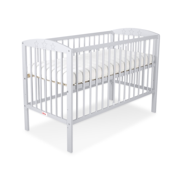 Lettino per Neonato 120x60cm Grigio Stelle