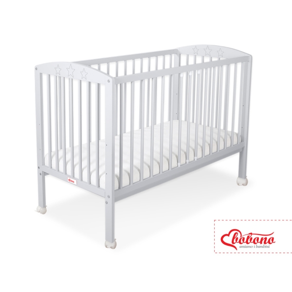 Lettino per Neonato 120x60cm Grigio Stelle