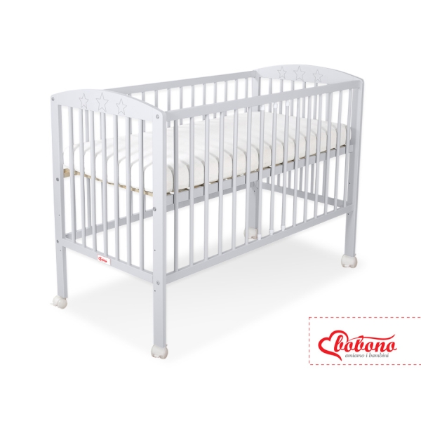 Lettino per Neonato 120x60cm Grigio Stelle