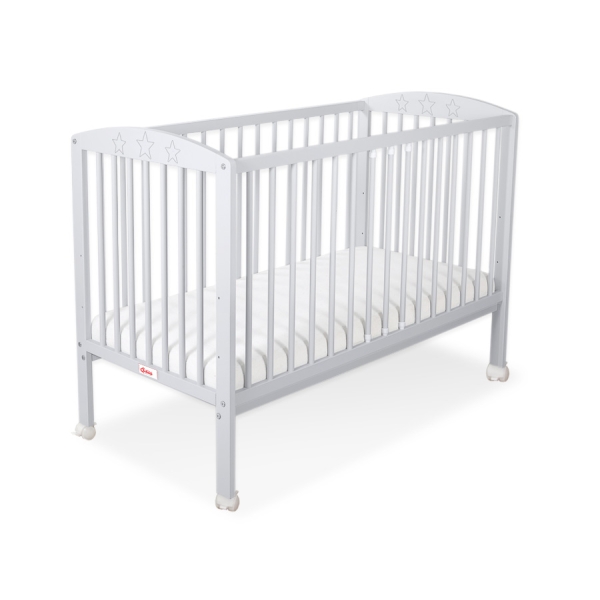 Lettino per Neonato 120x60cm Grigio Stelle