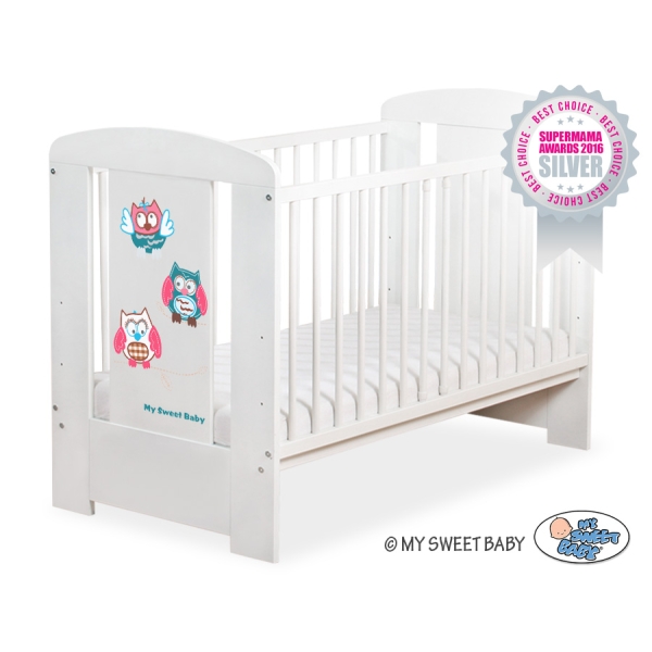 Lettino per Neonato 120x60cm Marrone Gufi