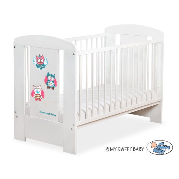 Lettino per Neonato 120x60cm Marrone Gufi