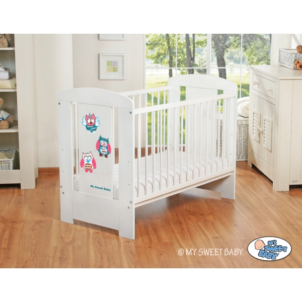 Lettino per Neonato 120x60cm Marrone Gufi