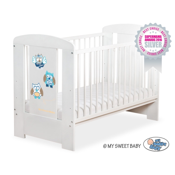 Lettino per Neonato 120x60cm Marrone Gufi