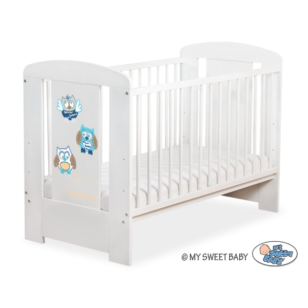 Lettino per Neonato 120x60cm Marrone Gufi