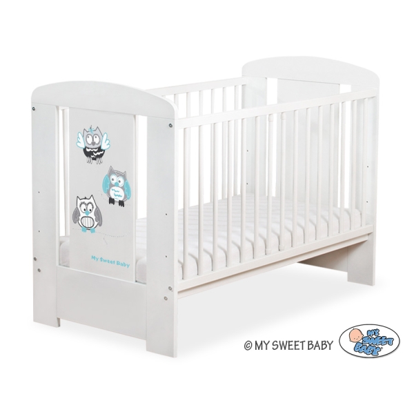 Lettino per Neonato 120x60cm Marrone Gufi