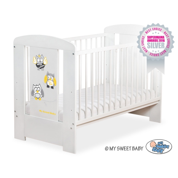 Lettino per Neonato 120x60cm Marrone Gufi