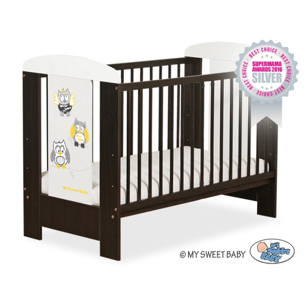 Lettino per Neonato 120x60cm Marrone Gufi