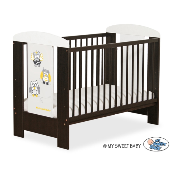 Lettino per Neonato 120x60cm Marrone Gufi