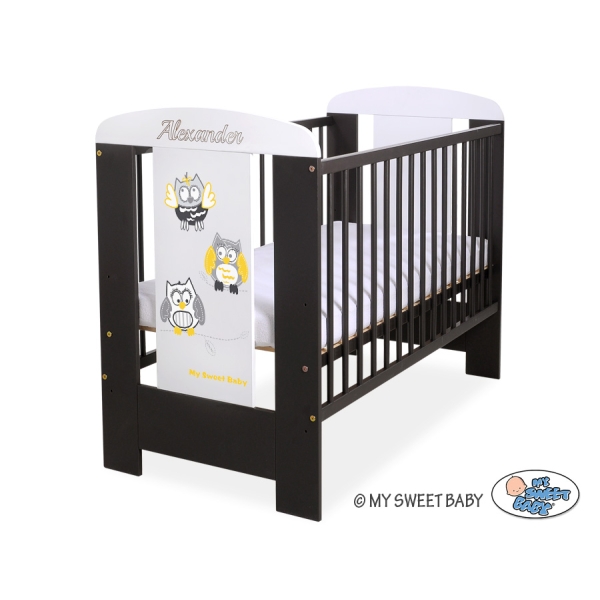 Lettino per Neonato 120x60cm Marrone Gufi