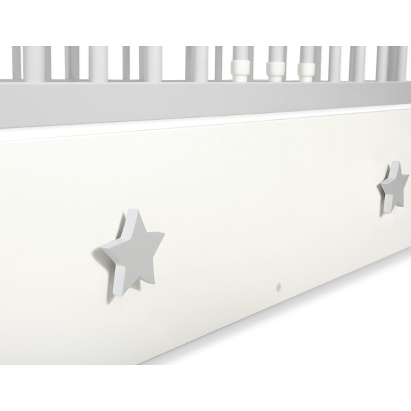 Lettino per Neonato 120x60cm con Cassetto Maxi Stelle