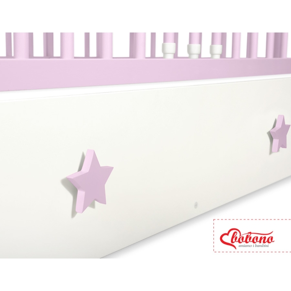 Lettino per Neonato 120x60cm con Cassetto Maxi Stelle
