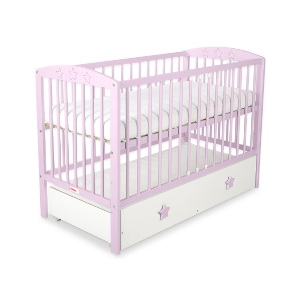 Lettino per Neonato 120x60cm con Cassetto Maxi Stelle