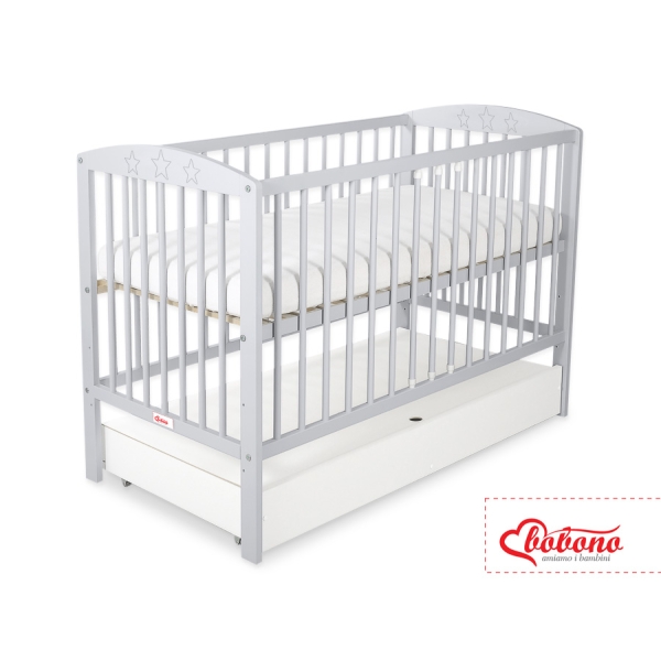 Lettino per Neonato 120x60cm con Cassetto Standard Stelle