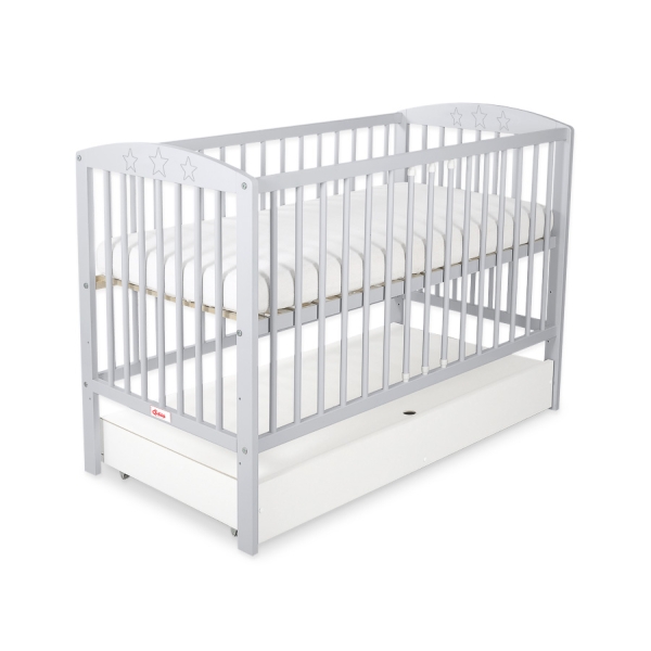 Lettino per Neonato 120x60cm con Cassetto Standard Stelle