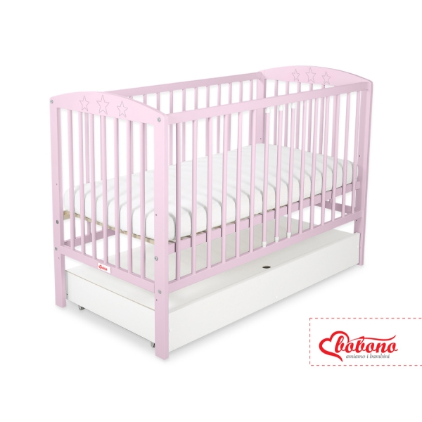 Lettino per Neonato 120x60cm con Cassetto Standard Stelle