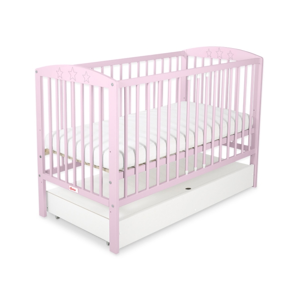 Lettino per Neonato 120x60cm con Cassetto Standard Stelle