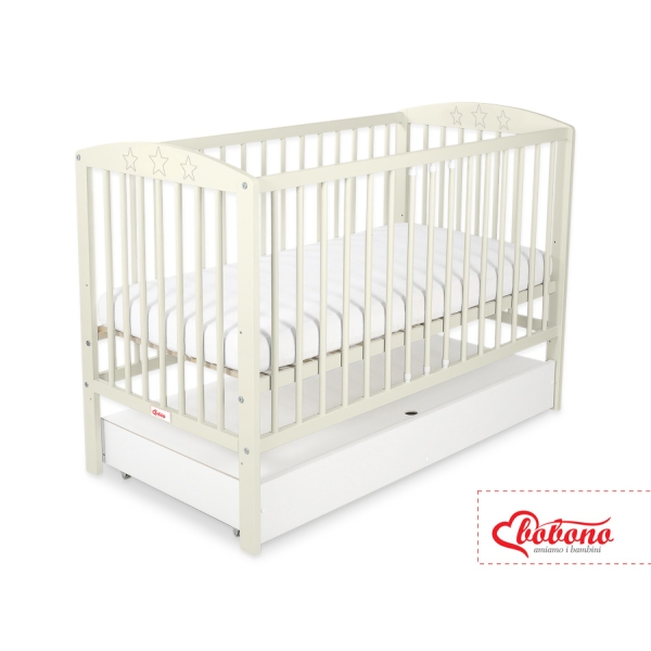 Lettino per Neonato 120x60cm con Cassetto Standard Stelle