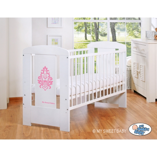 Letto Bebè 120x60cm Bianca Glamour