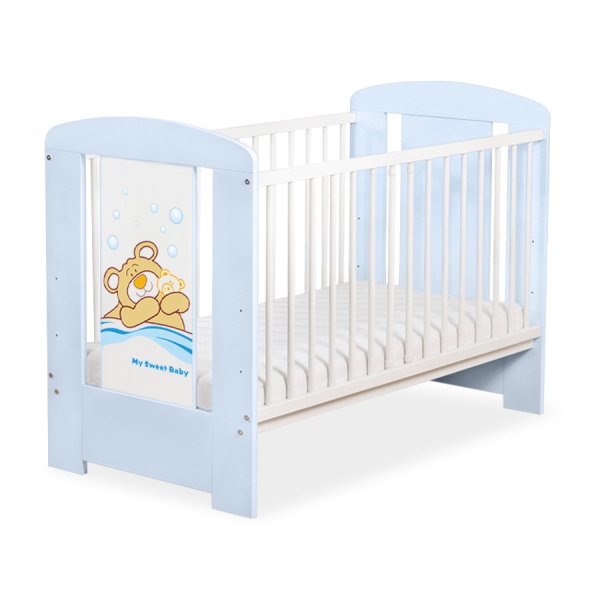 Letto Bebè 120x60cm Blu Barnaba