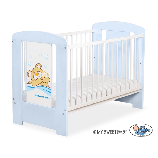 Letto Bebè 120x60cm Blu Barnaba