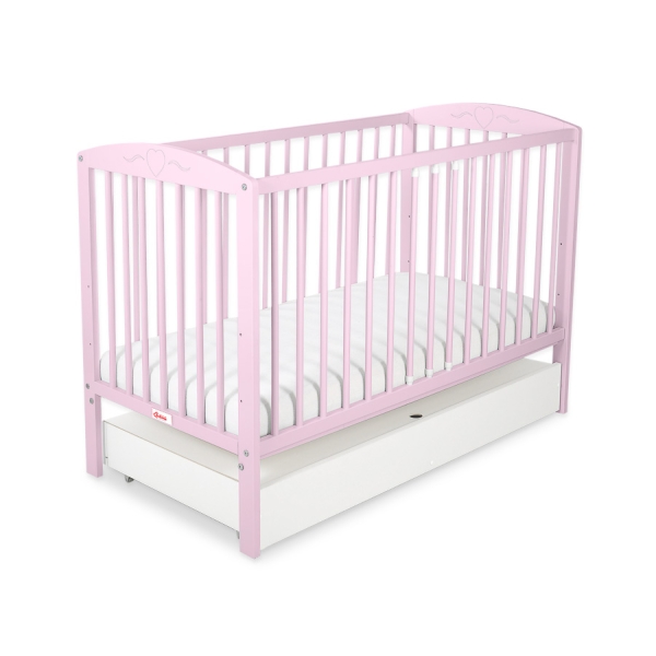 Letto Bebè 120x60cm con Cassetto Standard Cuori