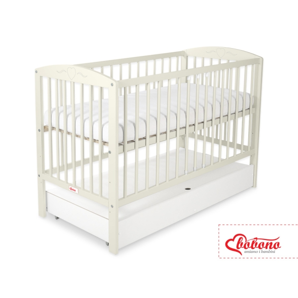 Letto Bebè 120x60cm con Cassetto Standard Cuori