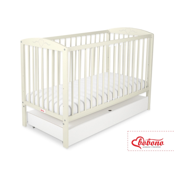 Letto Bebè 120x60cm con Cassetto Standard Cuori