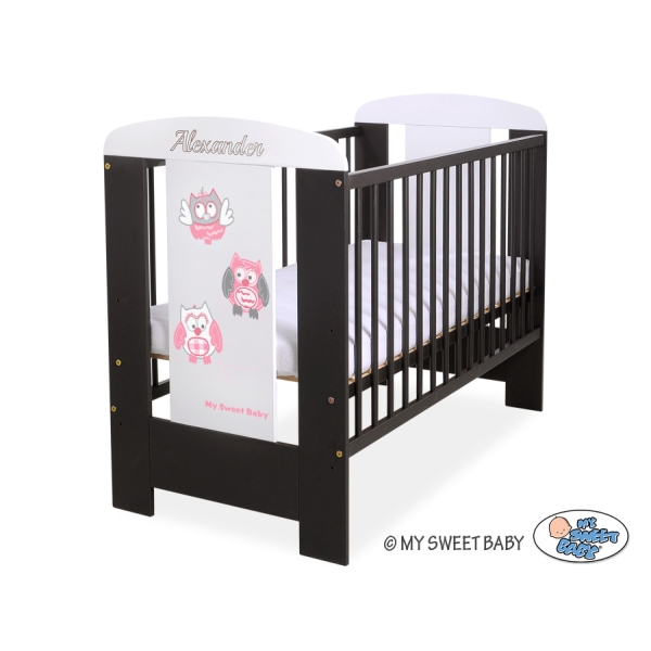 Letto Bebè 120x60cm Marrone Gufi