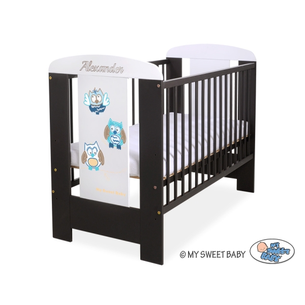 Letto Bebè 120x60cm Marrone Gufi