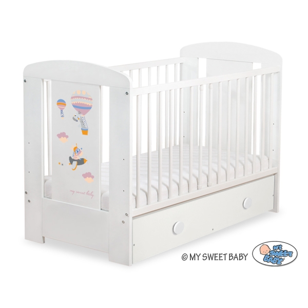 Lettino neonato con Cassetto 120x60cm Maxi