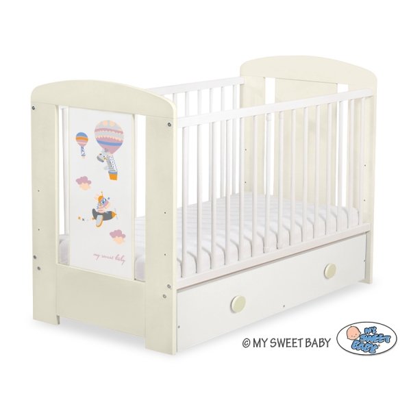 Lettino neonato con Cassetto 120x60cm Maxi