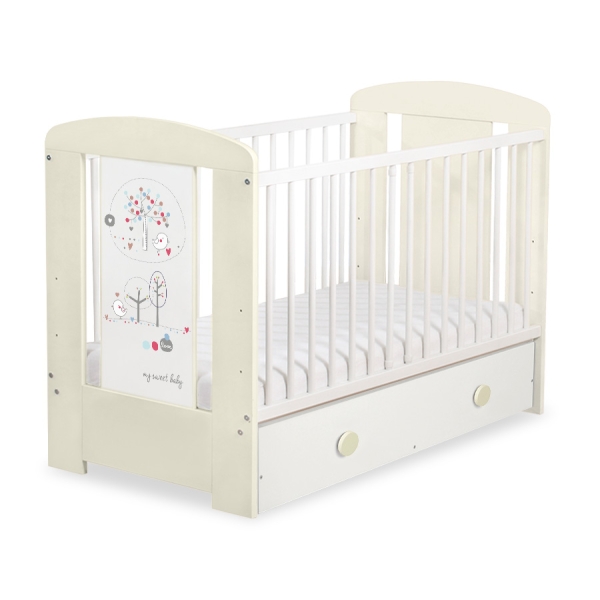 Lettino neonato con Cassetto 120x60cm Maxi